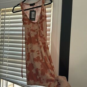 Front Tie Mini Dress